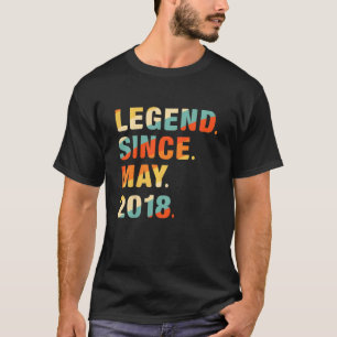 Camiseta Crianças 4. º aniversário 4 anos Legenda desde 20