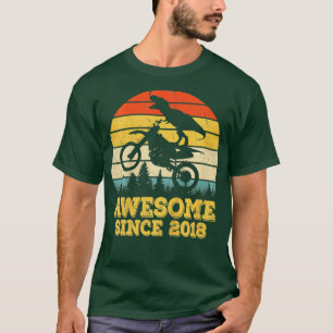 Camiseta Crianças 4. º aniversário 4 anos T Rex Dinossaur M