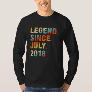 Camiseta Crianças 4. Aniversário 4 anos Legenda desde 2 de