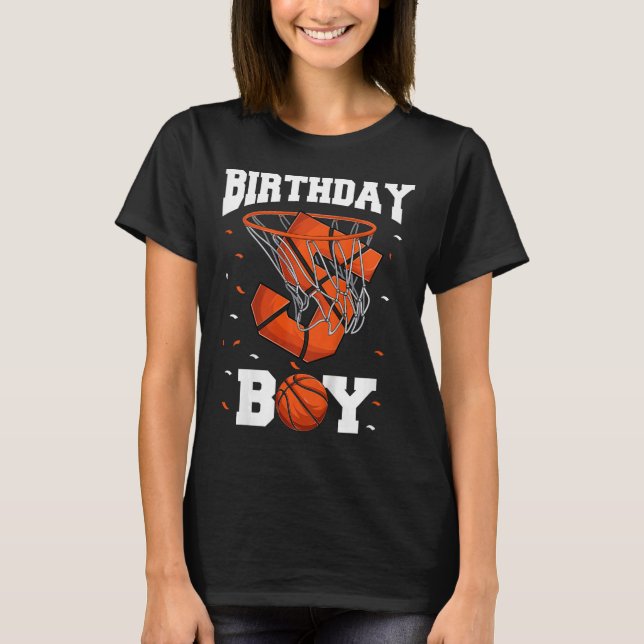 Camiseta Crianças 5 Birthday Bysketbyll Kids (Frente)