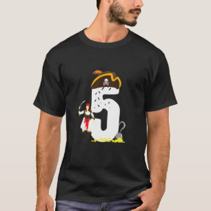 Camiseta Crianças 5 Birthday Pirate Bride Gift