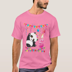 Camiseta Crianças, 5 de 5 anos de idade, Panda Unicórnio Ga