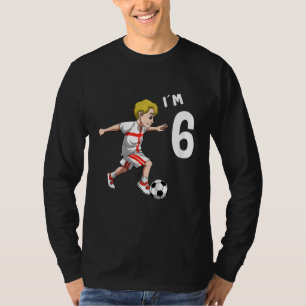 Camiseta Crianças 6 Aniversário Futebol da Inglaterra aos 6