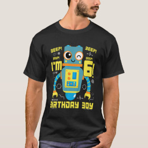 Camiseta Crianças, 6 anos, robôs robóticos de Engenheiro de