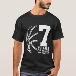 CAMISETA CRIANÇAS 7 ANOS DE SER INCRÍVEL 7 BASQUETEBOL