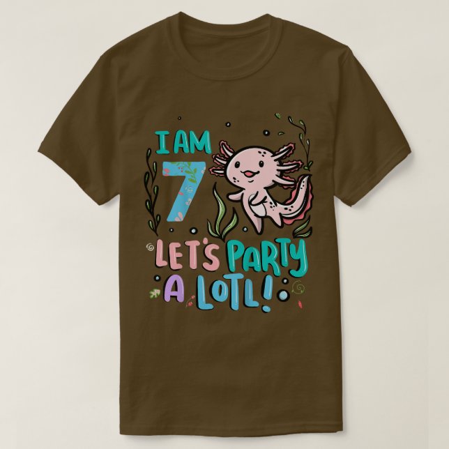 Camiseta Crianças 7 Aolotl Aolotl Eu Sou 7 Vamos Festejar U (Frente do Design)