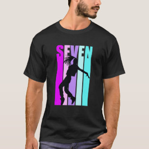 Camiseta Crianças 7 Dança Aniversário Para Meninas Hiphop D