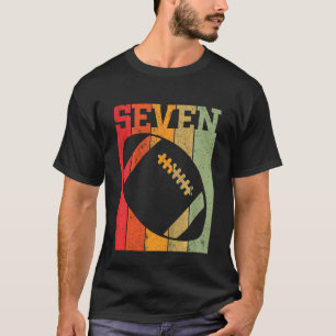 Camiseta Crianças 7 de Aniversário Meninos 7 Anos Sete Fute