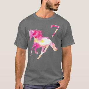 Camiseta Crianças 7 de Aniversário Presente para Garotas de