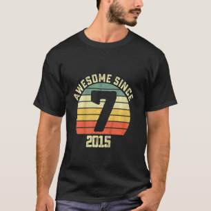 Camiseta Crianças 7 Melhor Aniversário Do Sol Legal E Engra