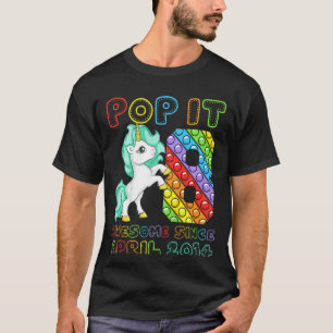 Camiseta Crianças 8º Aniversário de 8 Anos Espetacular Desd