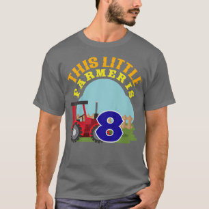 Camiseta Crianças 8º Aniversário Este Pequeno Agricultor Te