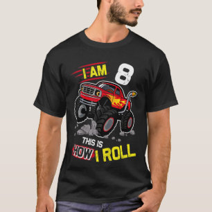 Camiseta Crianças 8º aniversário Eu tenho 8 anos É assim qu