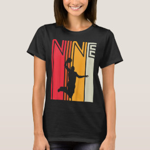 Camiseta Crianças 9º Aniversário Bysketbyll Com Mais De 9 A