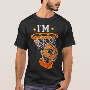 Camiseta Crianças 9º Aniversário Bysketbyll Eu sou 9 Menino