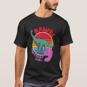 Camiseta Crianças, 9º Aniversário, eu Rawr! Brachiosaurus I