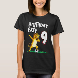 Camiseta Crianças 9º Aniversário Futebol 1