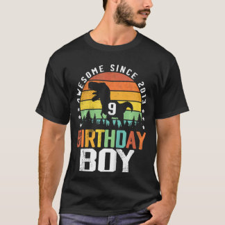 Camiseta Crianças 9º Aniversário Garoto Espetacular Desde 2
