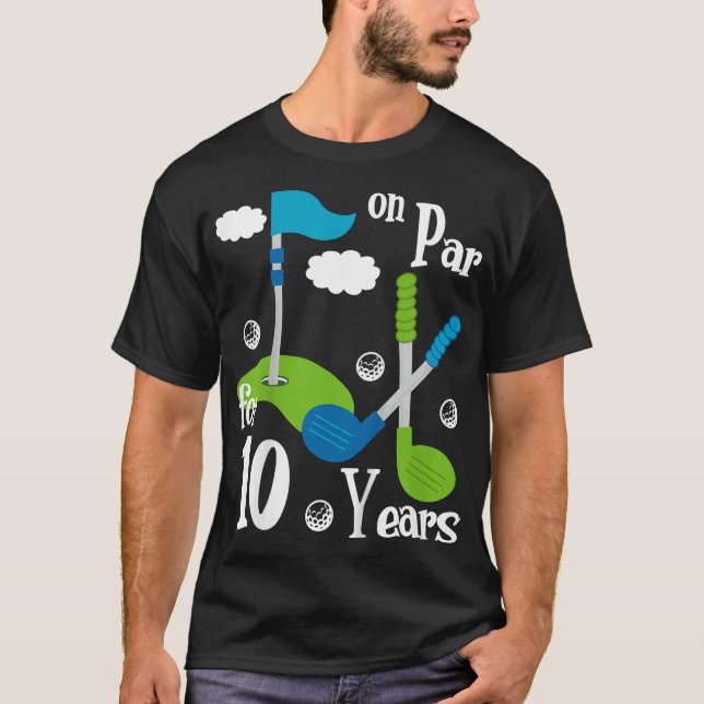 Camiseta Crianças 9º Aniversário Golfe 9º Ano Aniversário P (Frente)