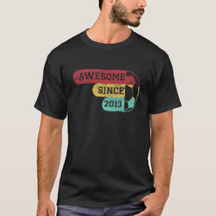 Camiseta Crianças 9º Aniversário Jogador de Futebol Anivers