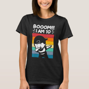 Camiseta Crianças Abandonando Aniversário De 10 Anos