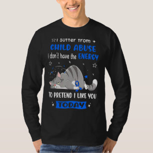 Camiseta Crianças Abusam Eu Sofro De Abuso Infantil