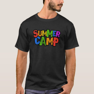 Camiseta Crianças acampamento de verão 2022 Alojamento Cons