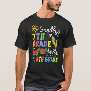 Camiseta Crianças Adeus 7 da Grau Alô 8º Ano Último Dia