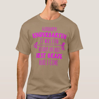 Camiseta Crianças Adeus Jardim de Infância Foi Divertido 1r