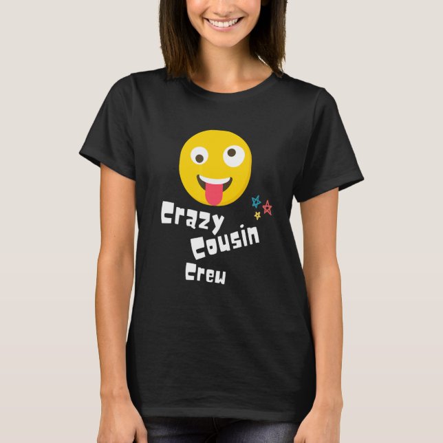 Camiseta Crianças Adultos Crianças Da Prima Louca Brincando (Frente)