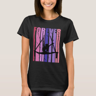 Camiseta Crianças Aerialistas Bonitas Para Sempre Ioga Aére