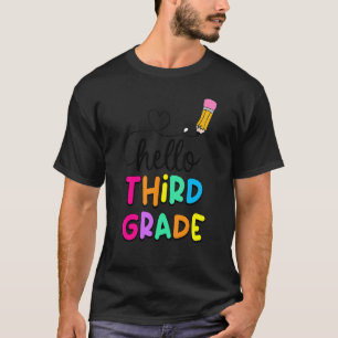 Camiseta Crianças Alô Esquadrão De Terceiro Ano Meu Primeir
