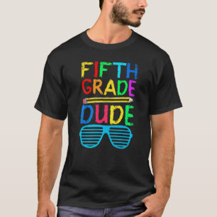 Camiseta Crianças Alô Garotos Da Classe 5 Quadrado Primeiro