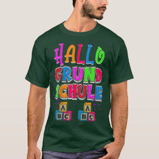 Camiseta Crianças Alô, iniciantes da escola primária, jardi