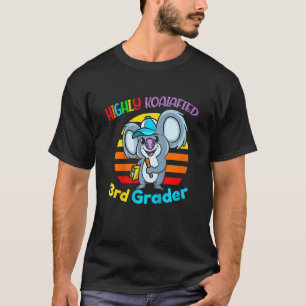 Camiseta Crianças Altamente Koalafied 3º Grader De Volta À