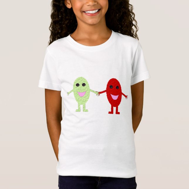 Camiseta Crianças Amigos T Shirt (Frente)
