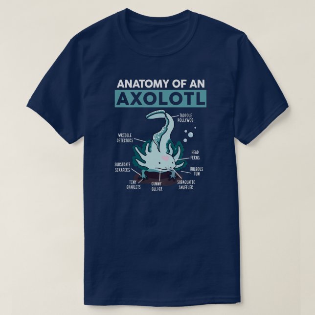 Camiseta Crianças Anatômicas De Um Menino Axolotl Toddler (Frente do Design)