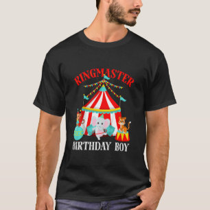Camiseta Crianças Andam Aniversário Menino de Bairthday Tem