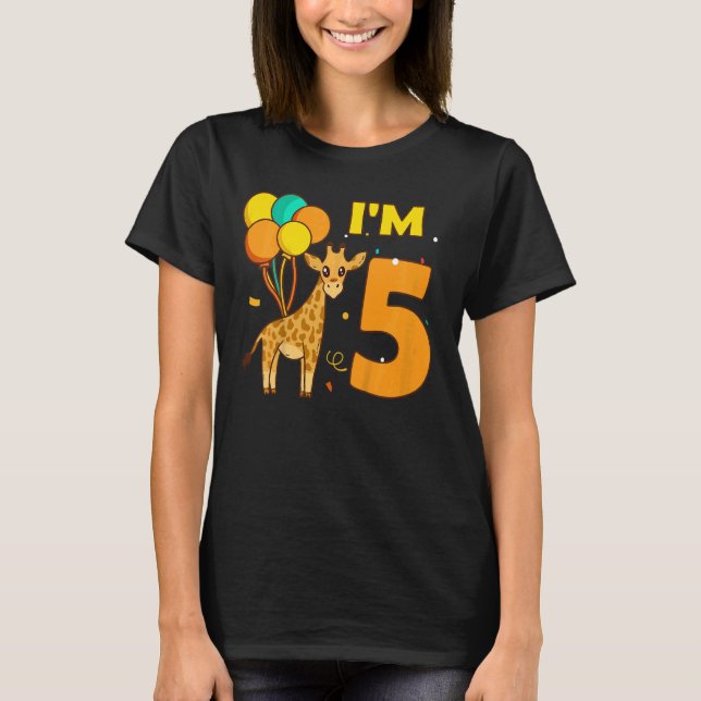 Camiseta Crianças, animais de girafa, animais de amam, eu s (Frente)