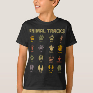Camiseta Crianças: Animais selvagens rastreiam aprendizado