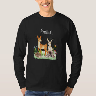 Camiseta Crianças Animal cervo coelho ouriço Èmilia