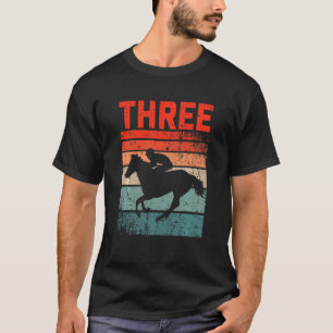 Camiseta Crianças aniversário de 3 anos Cavaleiro Ventilado