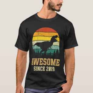 Camiseta Crianças aniversário de 3 anos Dinossaur 3 Anos De