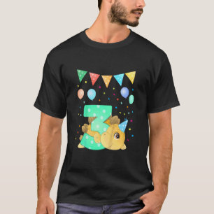 Camiseta Crianças aniversário de 3 anos, tenho 3 anos com D