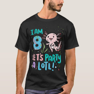 Camiseta Crianças Aniversário de 8 anos Aolotl  Eu tenho 8 