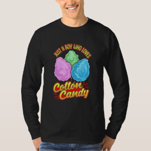 Camiseta Crianças Apenas Um Garoto De Algodão Doce Feira De