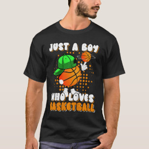 Camiseta Crianças Apenas Um Menino Que Ama O Jogador De Bys