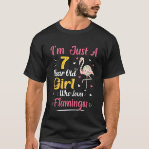 Camiseta Crianças Apenas Uma Menina De 7 Anos Que Ama Flami