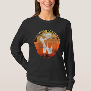Camiseta Crianças Apenas Uma Menina Que Adora Calçados De D