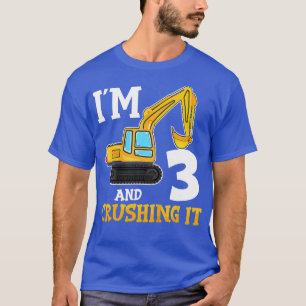 Camiseta Crianças aqui 3 anos de 3º ano de construção do Di